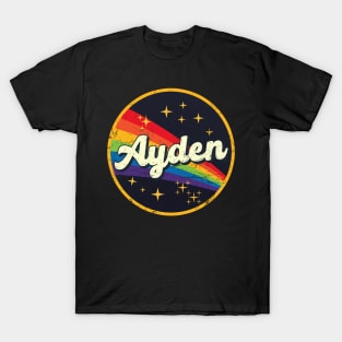 Ayden // Rainbow In Space Vintage Grunge-Style T-Shirt